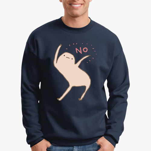 Свитшот с принтом NO