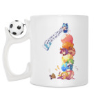 Кружка с футбольным мячиком