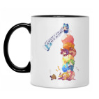 Кружка двухцветная