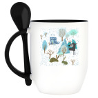 Кружка с ложкой