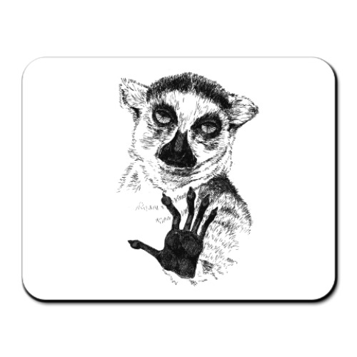 Коврик для мыши с принтом Узбагойся