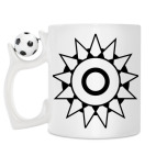 Кружка с футбольным мячиком