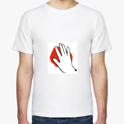 Футболка с принтом Pаненое сердце