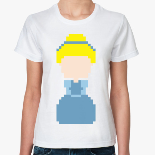 Классическая футболка с принтом Золушка