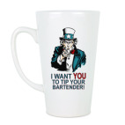 Кружка латте (510 мл) Оставь бармену чаевые!