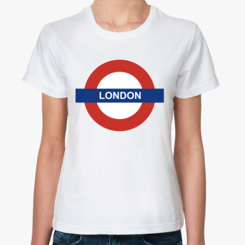 Классическая футболка с принтом London