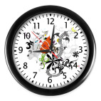 Настенные часы (с цифрами) Белая Зайка