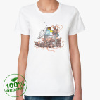 Женская футболка органик