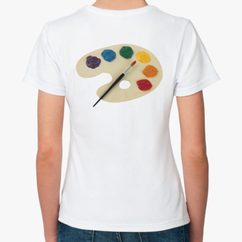 Классическая футболка с принтом  ''Drawing''