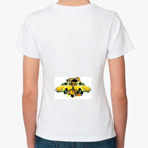 Классическая футболка с принтом РЕТРОЖУК