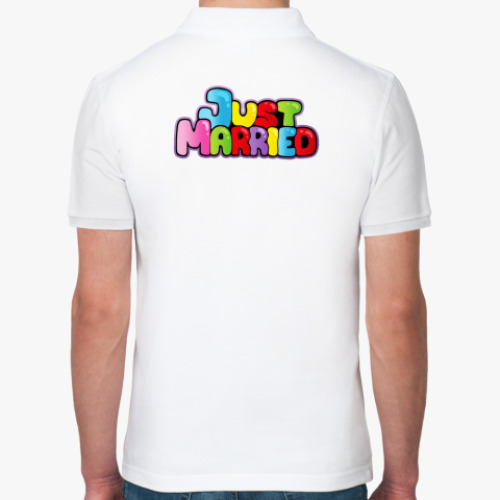 Рубашка поло с принтом Just Married
