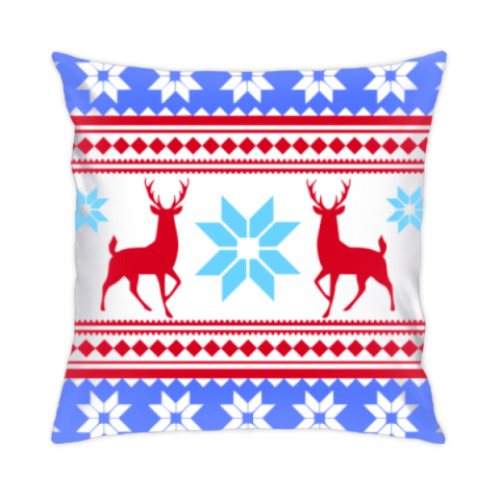 Подушка с принтом С новым годом!