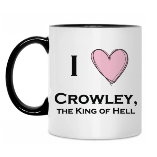 Кружка с принтом I love Crowley