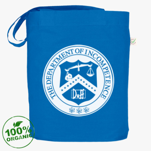 Сумка шоппер с принтом 'Департамент Некомпетентности'