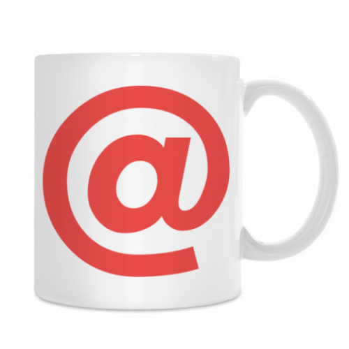 Кружка с принтом @