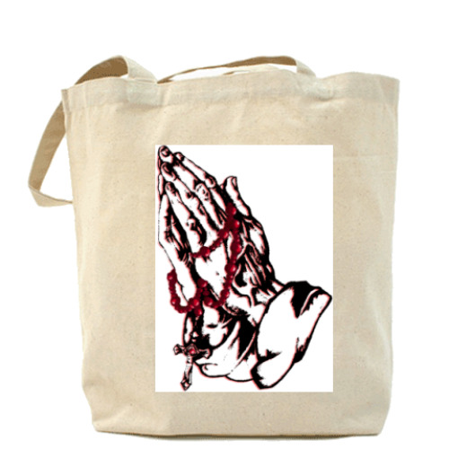 Сумка шоппер с принтом Pray - Надейся и молись!