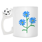 Кружка с футбольным мячиком