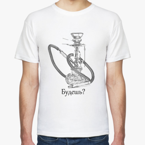 Футболка с принтом Кальян