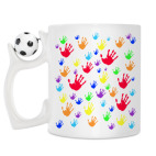 Кружка с футбольным мячиком