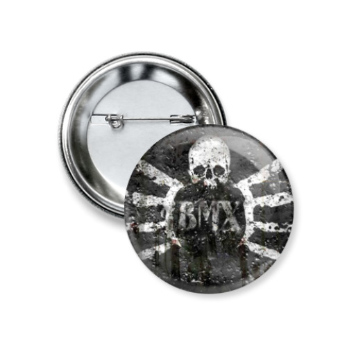 Значок 37мм с принтом  BMX