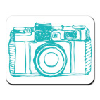 Коврик для мыши Винтажный фотоаппарат