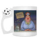Кружка с футбольным мячиком