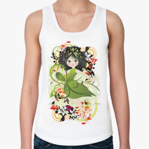 Женская майка с принтом Девочка
