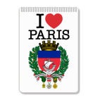Блокнот А4 Я люблю Париж