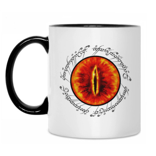 Кружка с принтом Око Саурона