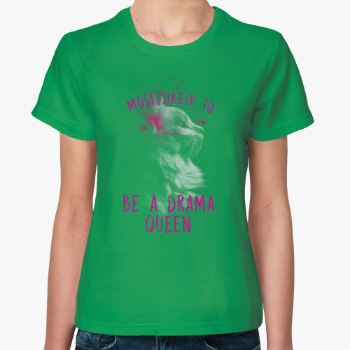 Женская футболка с принтом королева