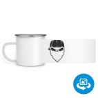 Кружка металлическая белая (круговая запечатка)