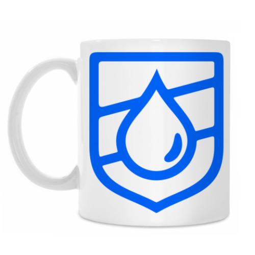 Кружка с принтом Droplet Emblem