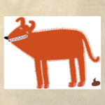 собака и какашка