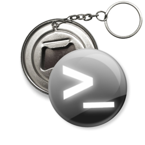 Брелок-открывашка с принтом Bash