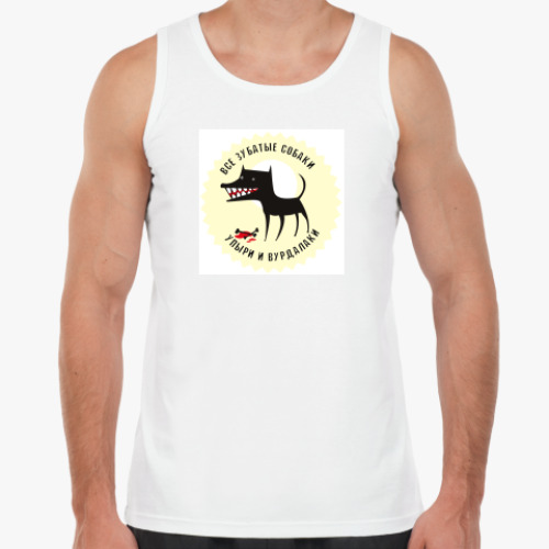 Майка с принтом Собака-вуду