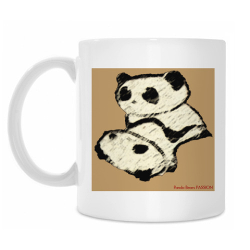 Кружка с принтом Sexy Pandas