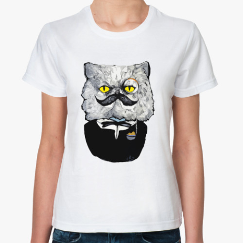 Классическая футболка с принтом Intelligent