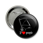 Значок 58 мм 'I love people'