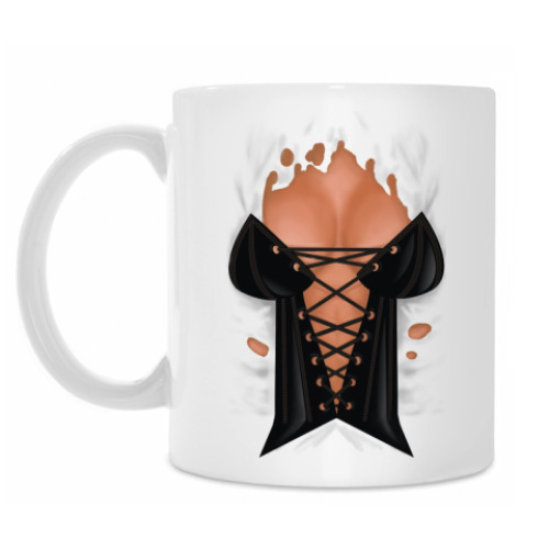 Кружка с принтом Корсет