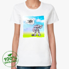 Женская футболка органик