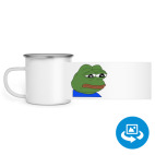 Кружка металлическая белая (круговая запечатка)