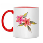 Двухцветная кружка Гибискус