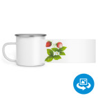 Кружка металлическая белая (круговая запечатка)