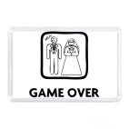 Магнит 7,5 x 5,1 см Game Over