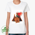 Женская футболка органик