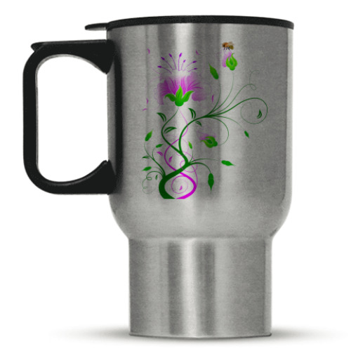 Кружка-термос с принтом Нежность