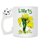 Кружка с футбольным мячиком