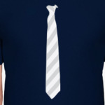 Галстук в косую полоску.