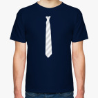 Галстук в косую полоску.