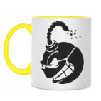 Двухцветная кружка Злой динамит